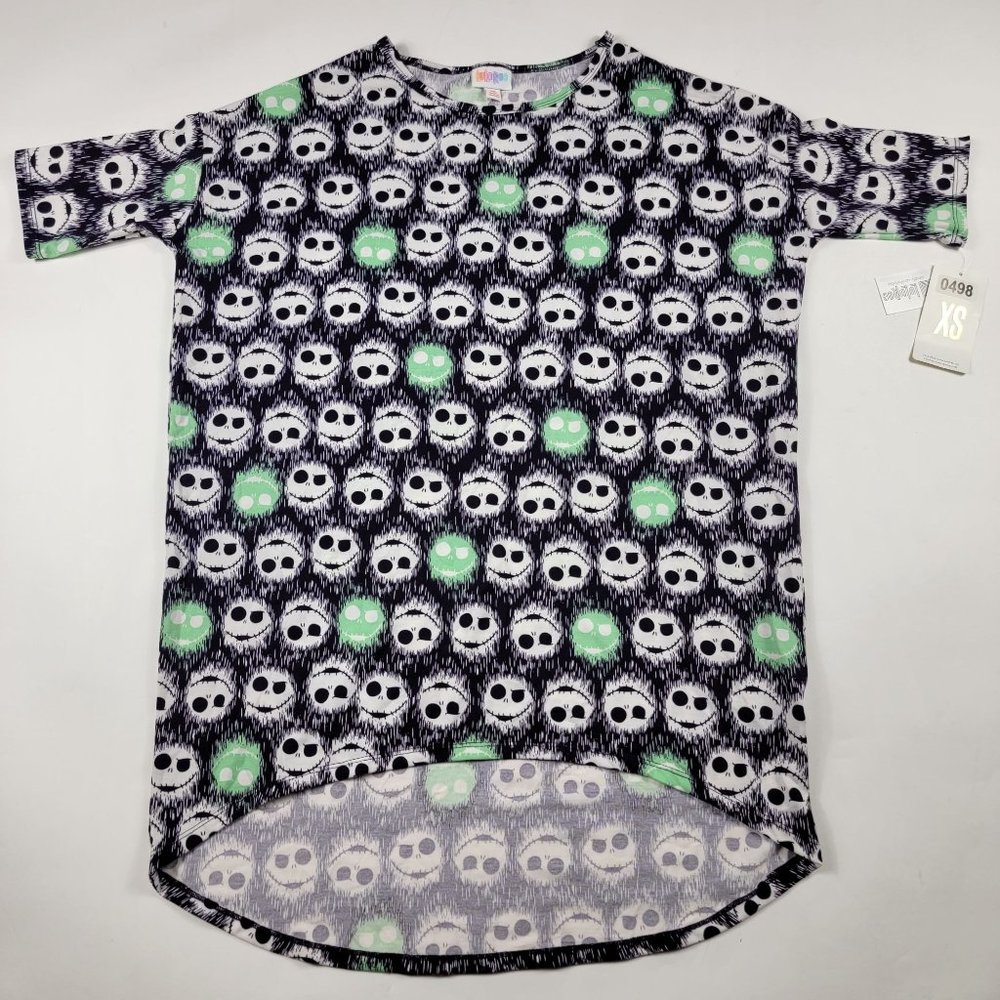 LuLaRoe Irma Disney Nightmare Before Christmas Jack Skellington Womens XS